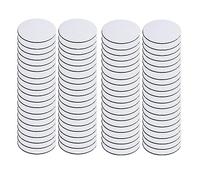 Pesfehhy 80PCS 4X4Inch Sublimation Blank Cup Coasters Bulk Round Blank Cup Mat Rubber for Sublimation Transfer Heat Printing