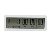 Pesfehhy Big Digital Countdown Days Timer Clock - 999 Days Count Down Clock Timer for Graduation Lab Kitchen (White)