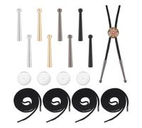 Pesfehhy Bolo Tie Findings DenimTie Bolo Tie Replacement End Cap Kit for DIY Bolo Tie Making