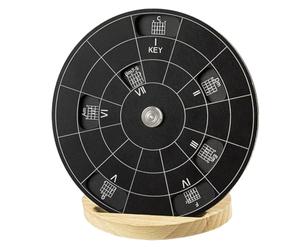 Pesfehhy Circle of Fifths Wheel Melody Tool with Stand Holder Storage Bag Chord Wheel Alloy Music TheoryS Guitar Chord Wheels,