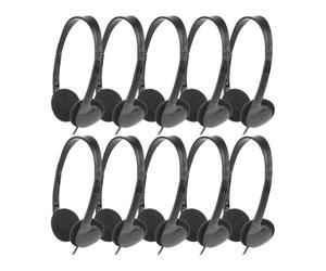 Pesfehhy Classroom Headphones 10 Pack for Kids School, Earphones 3.5MM Audio Headset for Students Children Toddler Teens