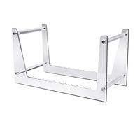 Pesfehhy Clear Vinyl Record Stand Holder for Desktop Album Storage, Acrylic Vinyl Record Shelf Display 50