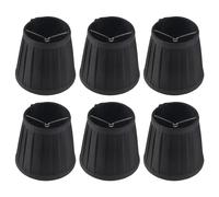 Pesfehhy Clip on Lampshades Candle Chandelier Lampshades for Ceiling Pendant Light Table Lamp Floor Light 6 Pcs Black