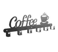 Pesfehhy Coffee Mug Holder Wall Mounted,Coffee Bar Decor Sign,Coffee Cup Rack Holds,Coffee Sign Mug Hanger,Coffee Mug Rack