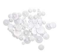 Pesfehhy Different Styles White Plastic Gear Set 58 Pcs for RC Toys