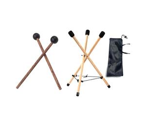 Pesfehhy Drum Stand Handpan Stand Soild Wood Snare Stand Tripod Structure Drum Holder As Shown Musical Instrument Accessories for 10 to 15 Inch Percussion Instrument