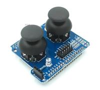 Pesfehhy Electronic Building Blocks Dual PS2 Game Joystick Button Module JoyStick -Compatible R3 Without Pin Header