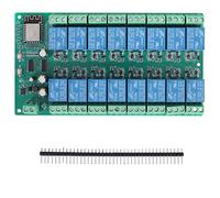 Pesfehhy ESP8266 WIFI 16 Channel Relay Module ESP-12F Development Board Power, 16 Way Relay Module, Supply Mode 12V