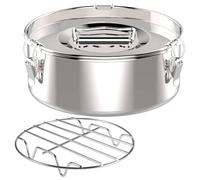 Pesfehhy Flan Pan Mold 2.3 Qt, Stainless Steel Flan Mold with Lid - Flan Maker- Flan Maker 21 X 21 X 9cm