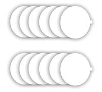 Pesfehhy Fleas Trap Refill Discs Replacement Glue Boards 12 Pack, 7.1 Inches Fits Most Models Sticky Dome Fleas Bed Bug Traps Easy to Use