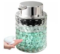 Pesfehhy Foaming Hand Soap Dispenser, Bathroom Soap Dispenser or Lotion Dispenser for Kitchen, Refillable Clear Glass Dispenser Easy to Use