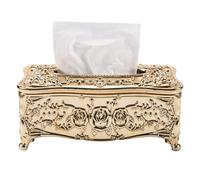 Pesfehhy Gold Acrylic Tissue Box Hotel Restaurant Napkin Holder Household Tissue Box
