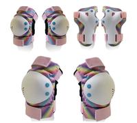 Pesfehhy Kids/Adult Knee Pads Elbow Pads Wrist Pads Protective Gear Set for Skates, Bicycles, BMX Bikes,Skateboards(S)