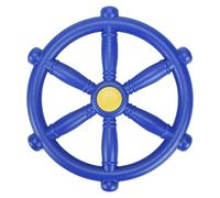 Pesfehhy Kids Playground Steering Wheel, Swingset Steering Wheel Attachment, Pirate Ship Wheel for Jungle Gym or Swing Set Blue