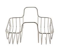 Pesfehhy Kitchen Gadget Double Sink Inner Hanger Dishwasher Sponge Steel Ball Stainless Steel Storage Rack Fruit Rack