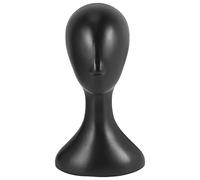 Pesfehhy Lady high plastic head wig head female model head Black