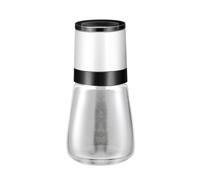 Pesfehhy Manual Salt Pepper Grinder Transparent Glass Grinder Peppercorn Grinder Seasoning Bottle Kitchen Gadgets White