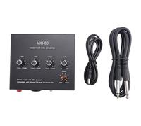 Pesfehhy MIC-60 3-Band Equalizer Balanced Mic Preamp Microphone Preamplifier with DC Cable and 6.5mm Cable