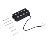 Pesfehhy Noiseless Good Balance 4 String Humbucker Double Coil Pickup Black For Guitar