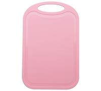 Pesfehhy Plastic Chopping Block Meat Vegetable Cutting Board Non-Slip Anti Overflow With Hang Hole Chopping Board Pink