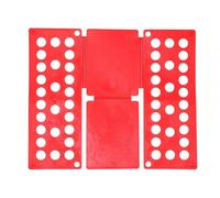 Pesfehhy Plastic Clothes Folding Board Kids Laundry Folder Shirt Folding Board Home Storage Tool for Kid Children Adults Red