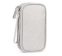 Pesfehhy Portable Double-Deck Storage Bag for Digital Products - Travel Organizer for USB Cables, Headsets & Accessories D