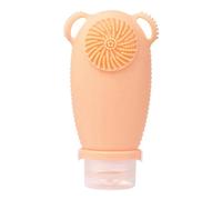 Pesfehhy Portable Silicone for Shampoo and Lotion Container with Cleansing Brush, F
