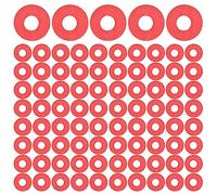 Pesfehhy R 100PCS Red Motherboard Screw Insulating Fiber Washers