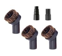 Pesfehhy Round Horsehair Vacuum Dust Brush Accessories Attachment Compatible with Most Vacuum Cleaners with 1 1/4 Inch or 1 3/8 Inch Hose