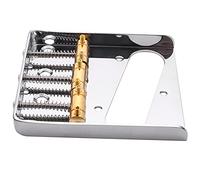 Pesfehhy Silver Chrome 3 Copper Saddle Ashtray Bridge For Electric Guitar