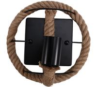 Pesfehhy Vintage Wall Lamp American Rope Industrial Lamp Personality Bar Iron Wall Lamp Loft Aisles Wall Lights(No Light Source)