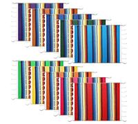 Pesfehhy Washable Placemats Mexican Table Runner 33x48cm Mexican Blanket for Mexican Party or Wedding Decoration