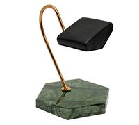 Pesfehhy Watch Display Stand Marble Base Gold Metal Support Rod PU Bracket Watch Storage Display Stand