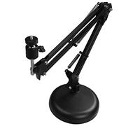 Pesfehhy Webcam Stand for Desktop Suspension Boom Scissor Arm Stand with Upgraded Round Base,for Webcam