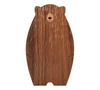 Pesfehhy Wooden Board Cutting Board Cute Bear-Shaped Bread Tray Black Walnut Kitchen Board,Brown