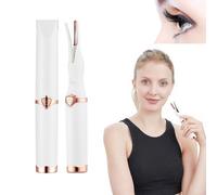 Peshoriadm Eyelash Curler, Electric Eyelash Curler for Instant Glam, Rechargeable Electric Heated Eyelash Curlers with USB Charging for Women (White)