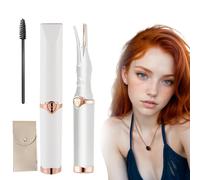 Peshoriadm Eyelash Curler, Heats in Seconds Peshoriadm Electric Eyelash Curler 24-Hour Curl Hold, 3 Adjustable Temperatures Peshoriadm Lash Curler for Women Makeup Tools (White)