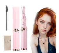 Peshoriadm Eyelash Curler, Heats in Seconds Peshoriadm Electric Eyelash Curler 24-Hour Curl Hold, 3 Adjustable Temperatures Peshoriadm Lash Curler for Women Makeup Tools (Pink)