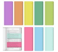 PESKTOP Dyslexia Reading Overlays, Coloured Overlays for Reading, Ruler Set
