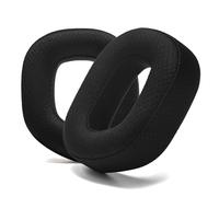 PESLNG Professional PU Leather Replacement Ear Pads for Corsair HS80 MAX/ HS80 RGB USB Wired/HS 80 RGB Wireless, Uses High Quality Memory Foam (Mesh Black)