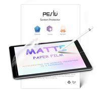 Peslv 2 Pack Like Paper Screen Protector for iPad 9th/8th/7th (10.2-Inch, 2021-2019), Matte Anti Glare PET Film/Blue Light Filter Eye Protection Cover/Drawing & Writing Feel Like on Paper