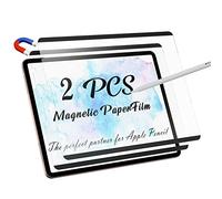 Peslv 2 Pack Magnetic PaperFilm for iPad 9th & 7th Generation, iPad Air 3 & iPad Pro 10.5in - 10.2 Inch Feel Like Writing/Drawing on Paper, Removable Matte Anti-Glare Blue Light Screen Protector