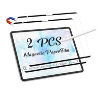 Peslv 2 Pack Magnetic Paperfilm for iPad Air 13 Inch 2024/2025 (M2/M3, 6th/7th Gen), Feel Like Writing Drawing On Paper, Matte Removable Anti Glare Fingerprint Screen Protector Blue Light Filter