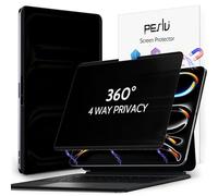 Peslv 4-Way Magnetic Privacy Screen for iPad Pro 11 Inch 5th (2024, M4),360 Removable Anti Blue Light Glare Spy Private Filter, High Sensitive Bubble-Free Easy Install Black Security Screen Protector
