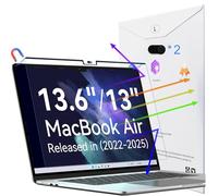 Peslv Magnetic Anti Blue Light Screen Protector for MacBook Air 13.6/13 Inch (2022-2025, M2, M3, M4), Removable Glare Filter for 13" Mac Laptop Computer
