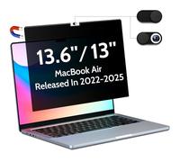 Peslv Magnetic Privacy Screen Compatible With Macbook Air 13.6 Inch (2022-2024, M2, M3) Model: A2681 A3113, Removable Matte Anti Glare Blue Light Protector Private Security Filter for 13In Mac Laptop