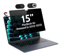 Peslv Magnetic Privacy Screen Compatible With MacBook Air 15 Inch (2023-2024, M2 M3 Chip) - A2941 A3114, 15inch Removable Matte Anti Blue Light Glare Filter for Mac Air 15.3" Laptop