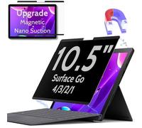 Peslv Magnetic Privacy Screen for Surface Go 4/3/2/1 10.5 Inch, Removable Anti Blue Light Glare Filter, Black Security Private Apy Block Protector