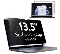 Peslv Privacy Screen for 13.5 Inch Surface Laptop 6/5/4/3/2/1, MagicSuction™ Removable Anti Spy Black Protector, Glare Blue Light Filter for Microsoft Laptop Computer Monitor