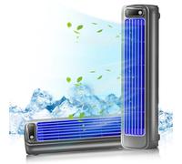 pesmory cooling ace Portable Air Conditioner Original - Quiet Bladeless Fan, Rechargeable with 3 Speeds, Cordless Mini Cooling Unit for Bedroom, Office, Travel (white) (black)